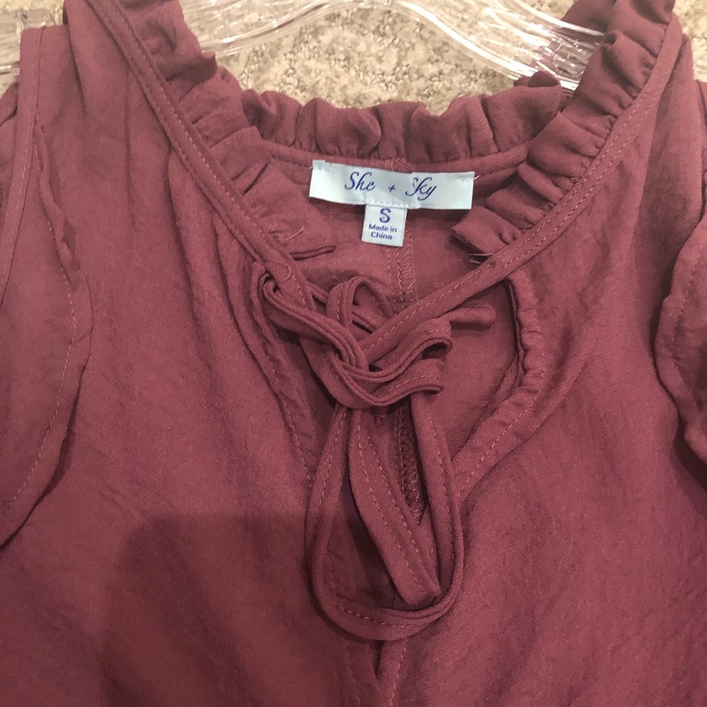 Purple off the shoulder top